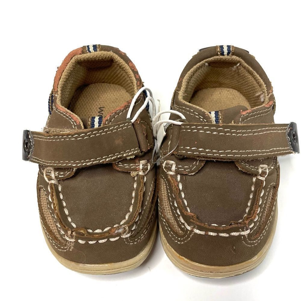 3/$15 Brown Velcro Boat Shoes